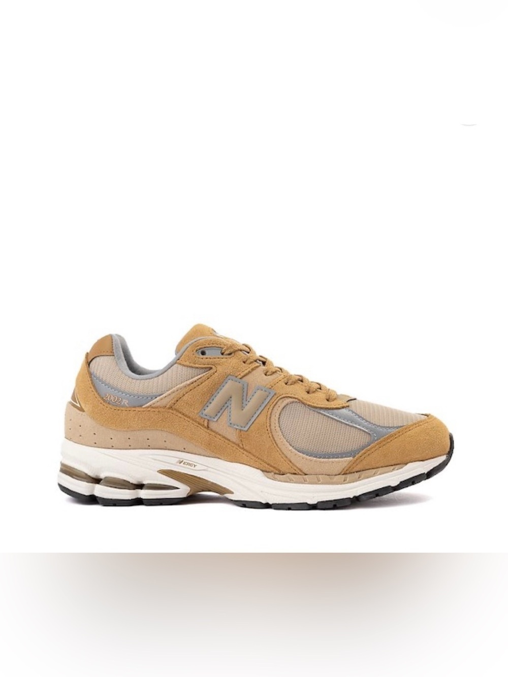 New Balance Tan and Gray 2002R Suede Mesh Sneaker